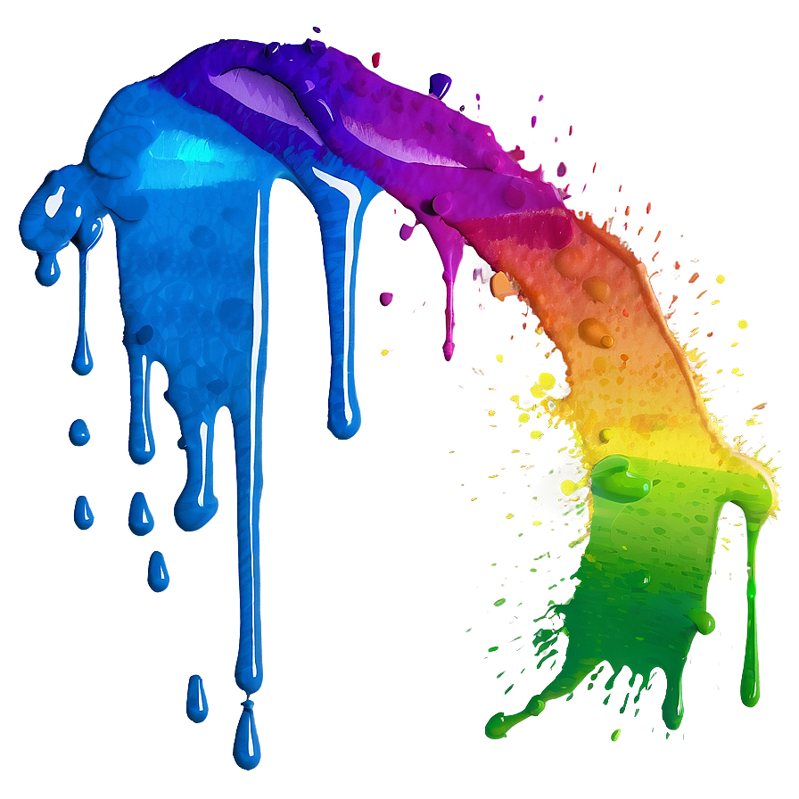 Rainbow Paint Splatter Png 86 PNG Image