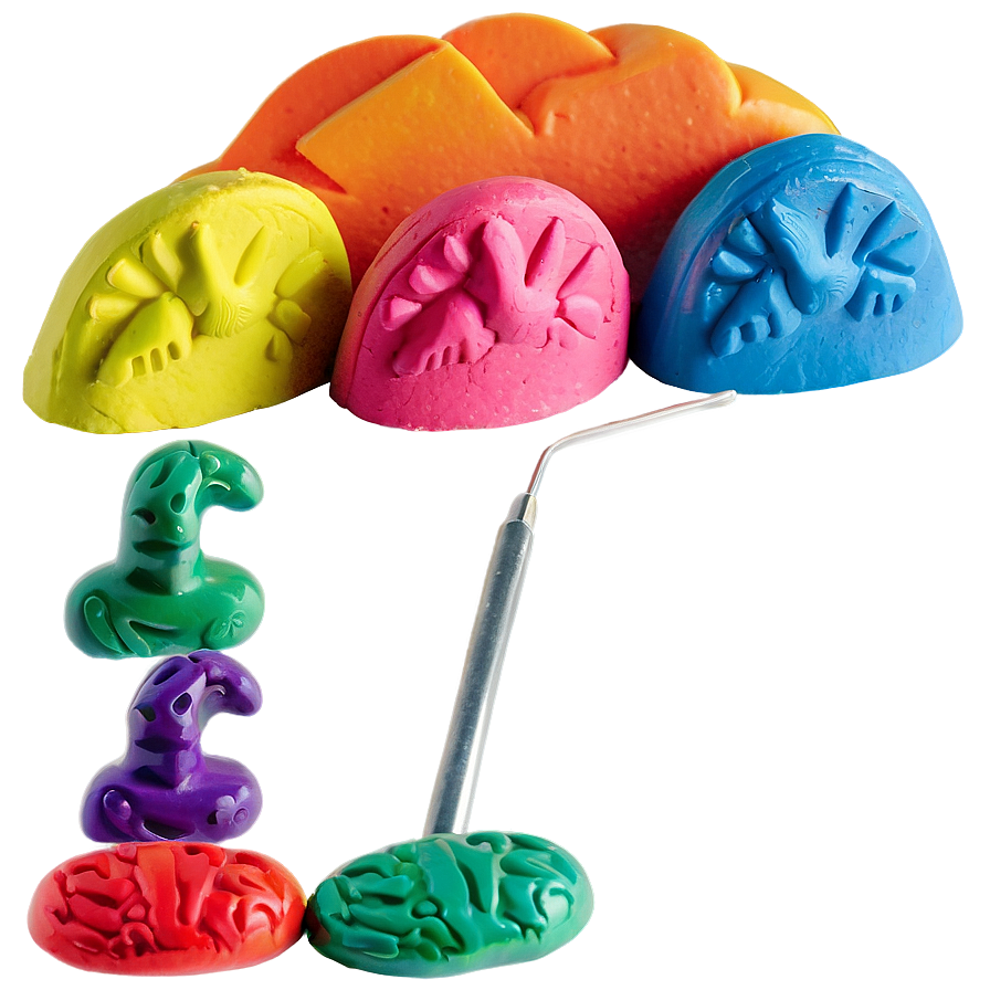 Rainbow Playdough Set Png Nyg PNG Image