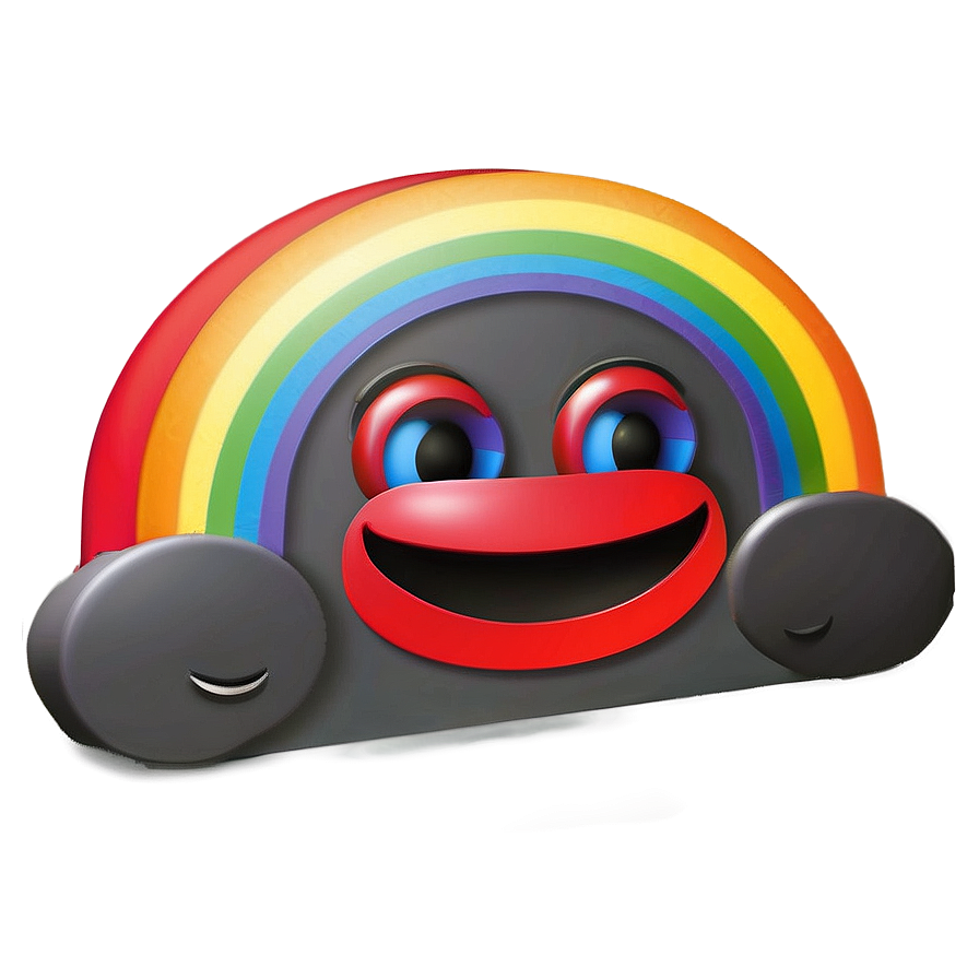 Rainbow Smile Emoji Png 30 PNG Image