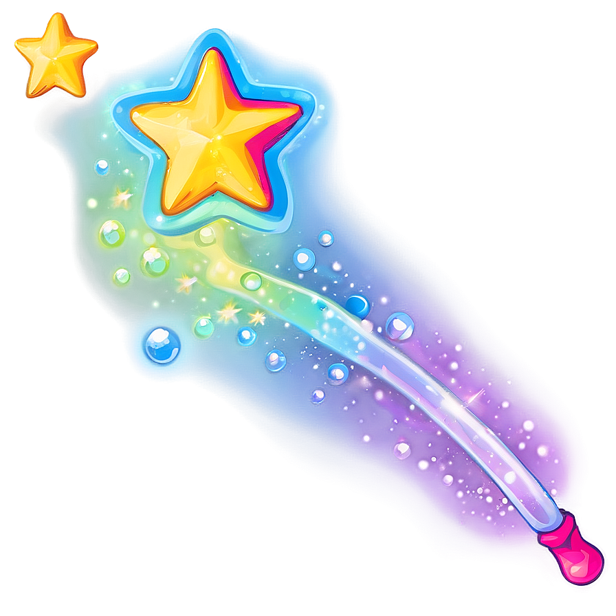 Rainbow Star Wand Png Ith PNG Image