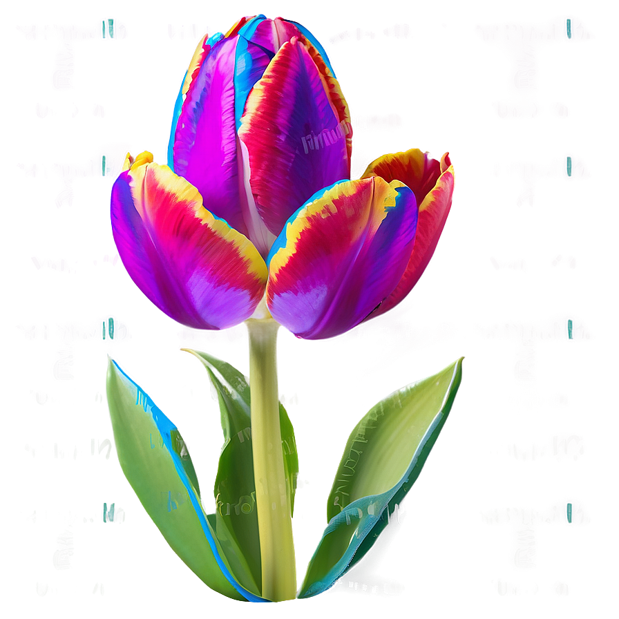 Rainbow Tulip Png 05212024 PNG Image