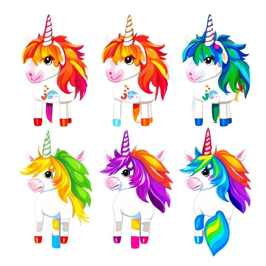 Rainbow Unicorn Clipart Png 67 PNG Image