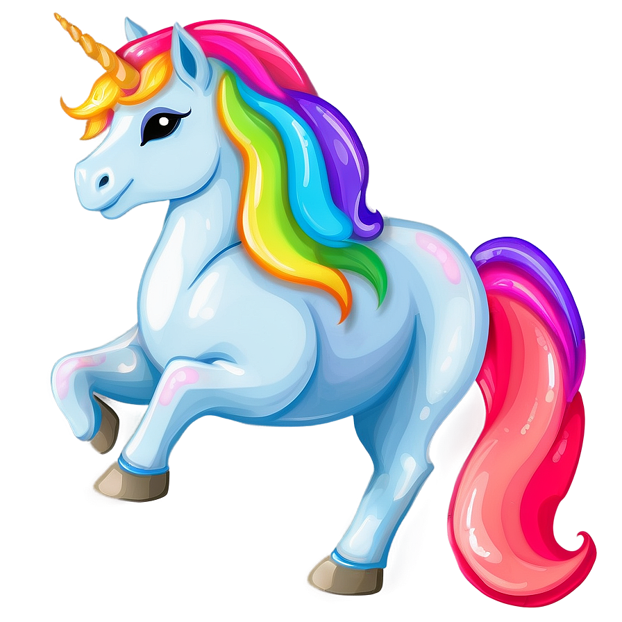 Rainbow Unicorn Clipart Png 87 PNG Image