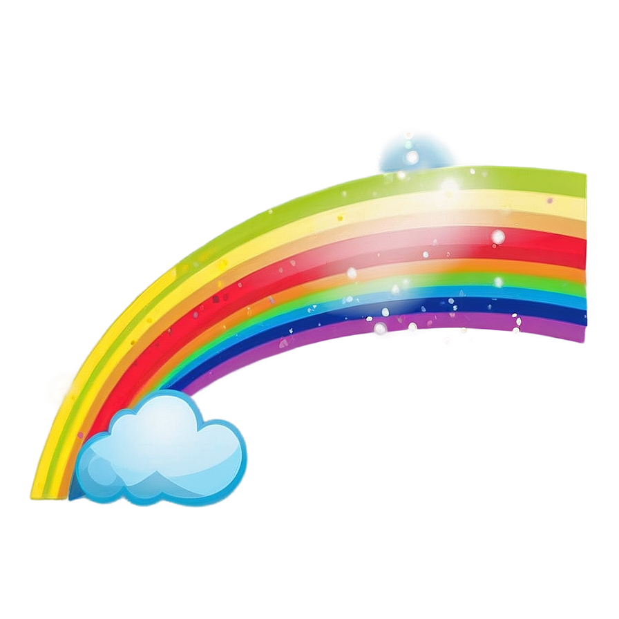 Rainbow With Clouds Png 04292024 PNG Image