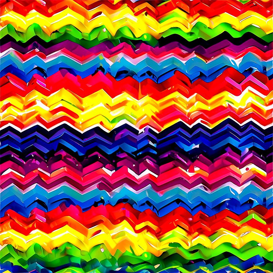 Rainbow Zigzag Pattern Png Lfn85 PNG Image