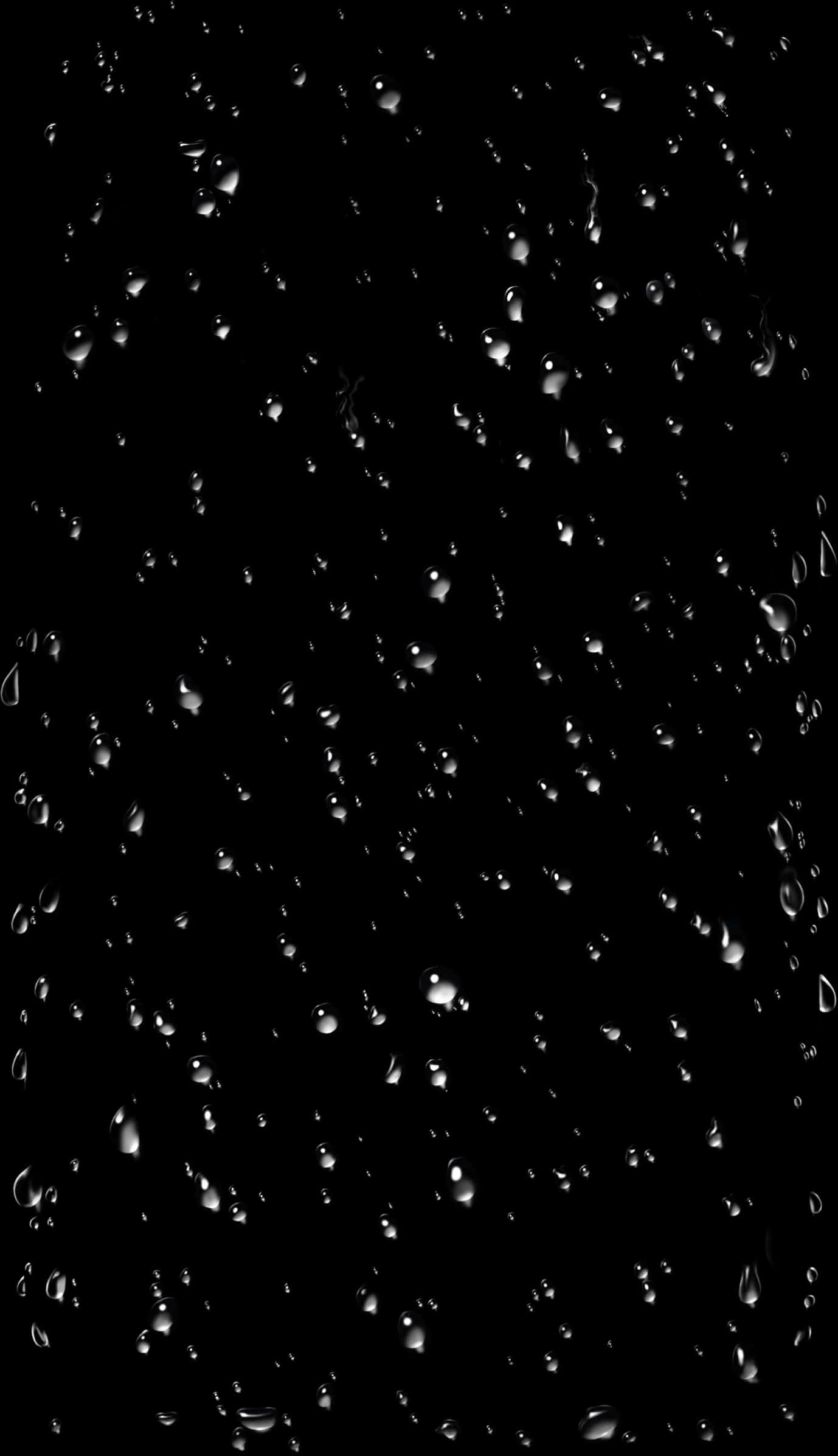 Raindropson Dark Window PNG Image