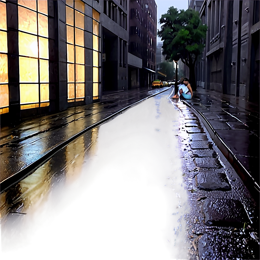 Rainy City Street Png 46 PNG Image