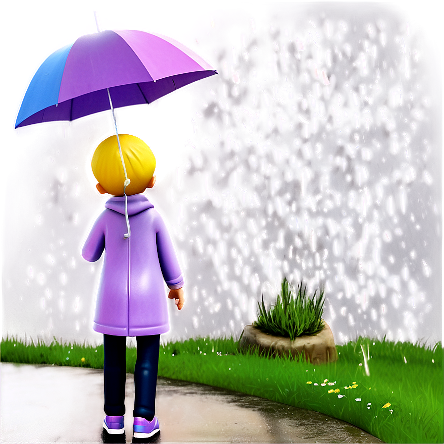 Rainy Day Walk Png Gof PNG Image