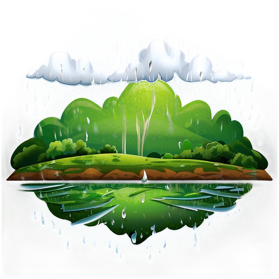 Rainy Landscape Png 6 PNG Image