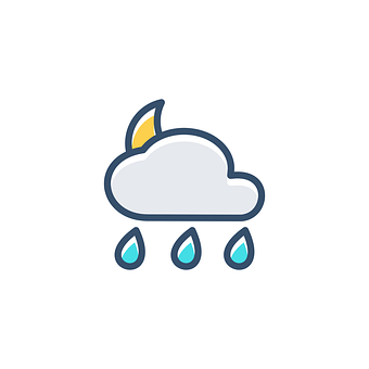 Rainy Weather Icon PNG Image