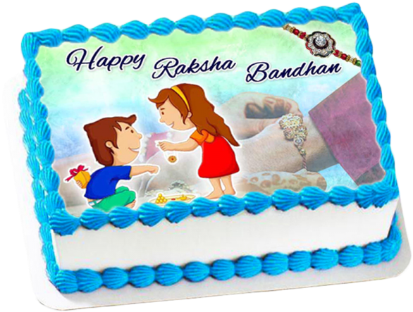 Raksha Bandhan Celebration Cake PNG Image