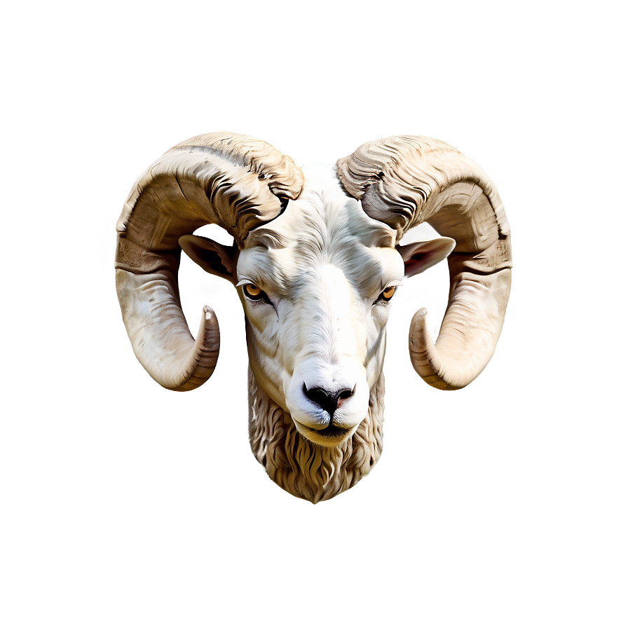 Ram Head With Mountain Background Png Lfh PNG Image