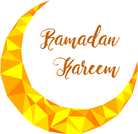 Ramadan Kareem Crescent Graphic PNG Image