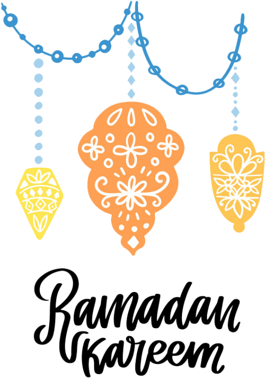 Ramadan Kareem Greeting Decoration PNG Image