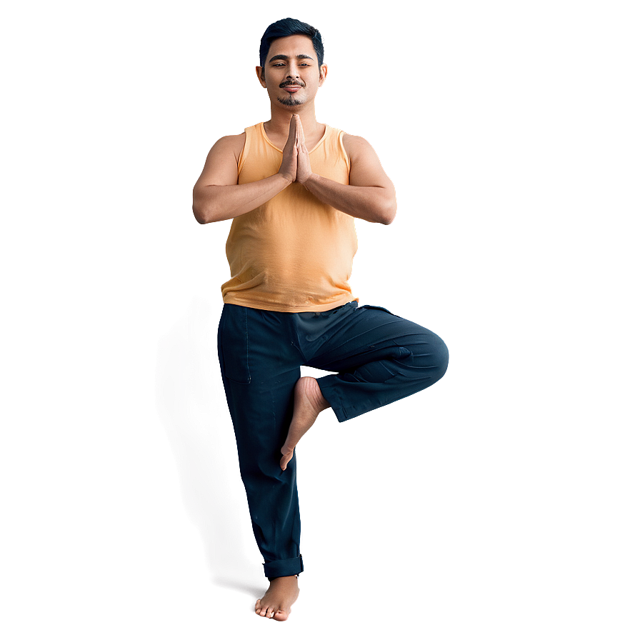 Random Person Doing Yoga Pose Png Uja72 PNG Image