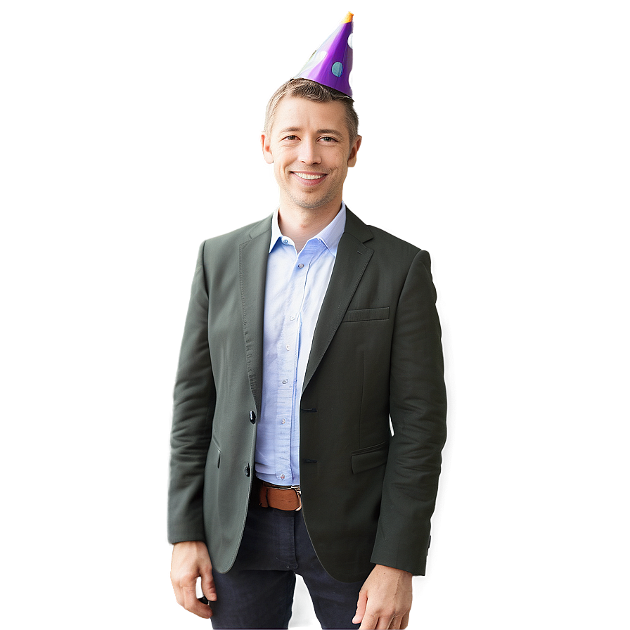 Random Person In Party Hat Png 3 PNG Image