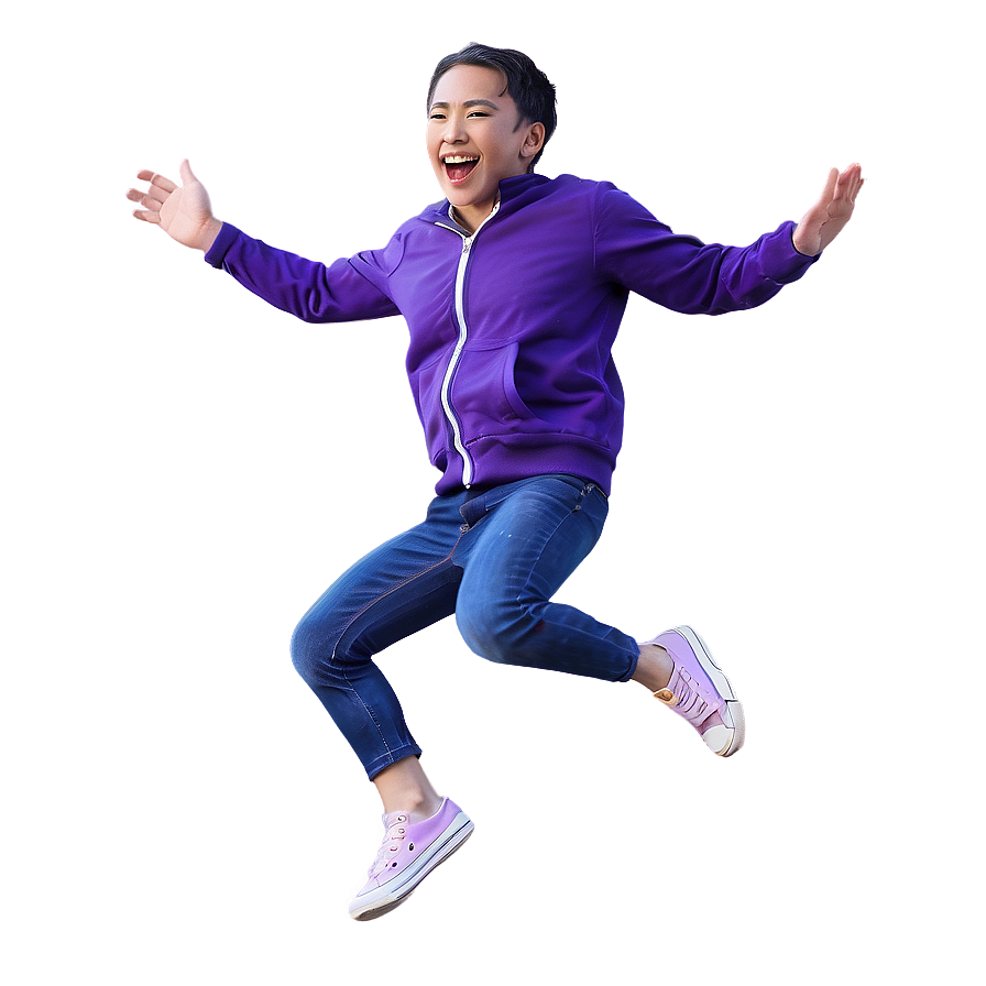 Random Person Jumping Joyfully Png 06252024 PNG Image