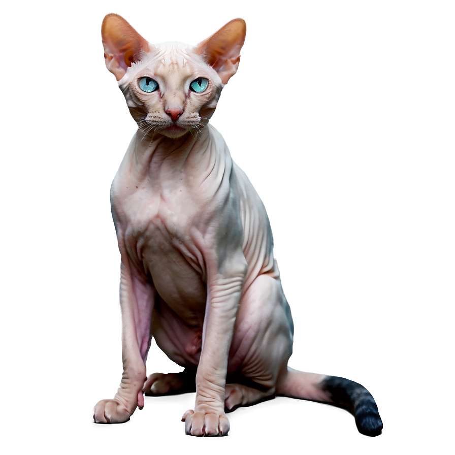 Rare Hairless Cat Png 06252024 PNG Image