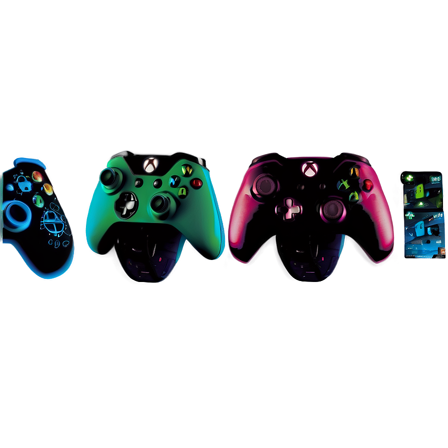 Rare Xbox Controller Collection Png 19 PNG Image