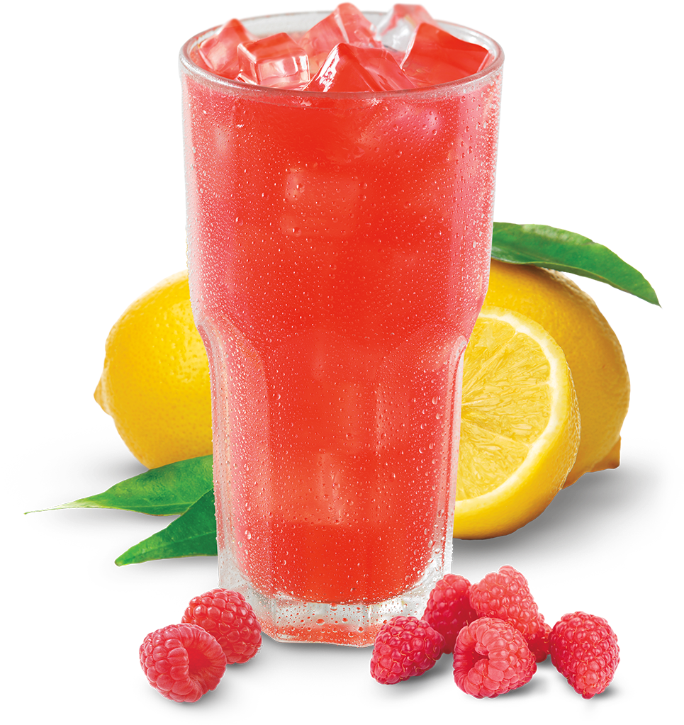 Raspberry Lemonade Refreshment PNG Image