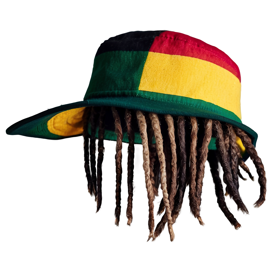 Rasta Hat With Dreadlocks Png Yed42 PNG Image