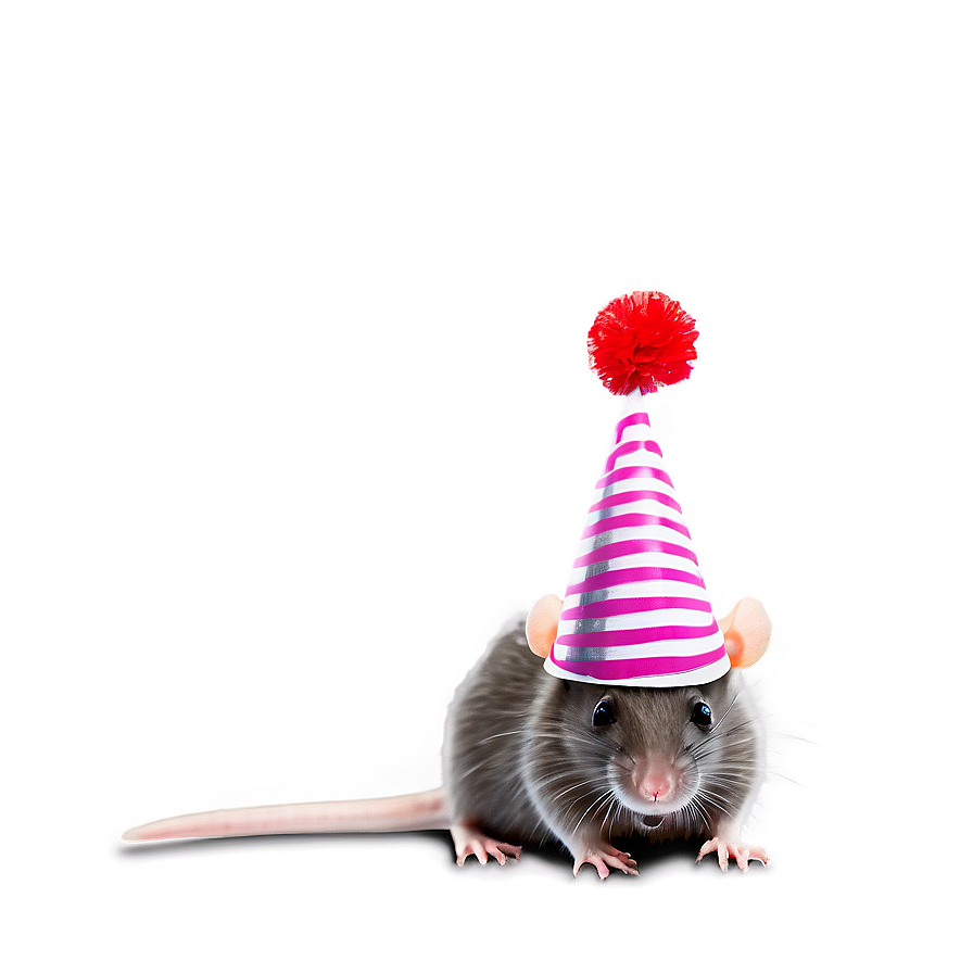 Rat In Party Hat Png 71 PNG Image