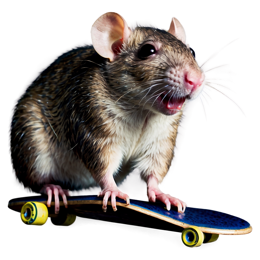 Rat On Skateboard Png Jvp71 PNG Image