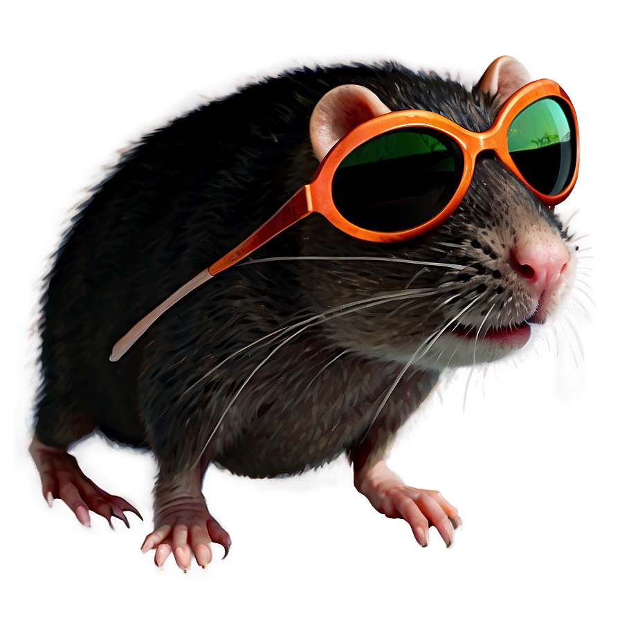 Rat With Sunglasses Png Dpo PNG Image