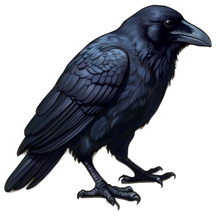 Raven Drawing Png Vrn PNG Image