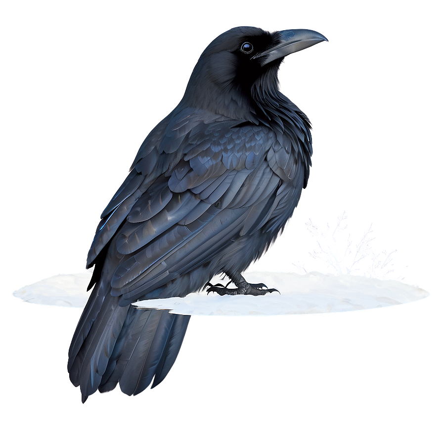 Raven In Snow Png Sur47 PNG Image