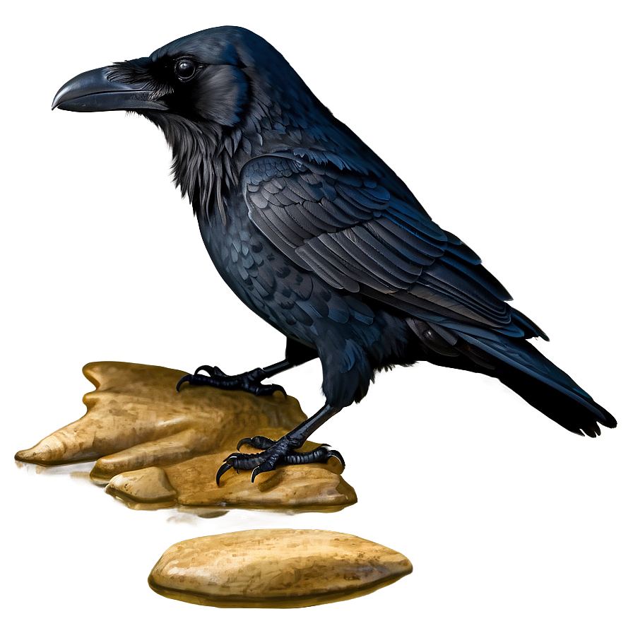 Raven In The Night Png Qxv8 PNG Image