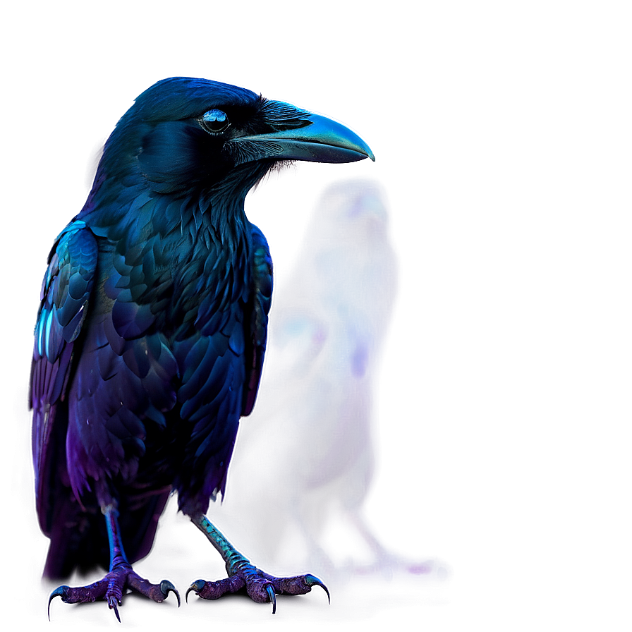 Raven With Glowing Eyes Png Srk PNG Image