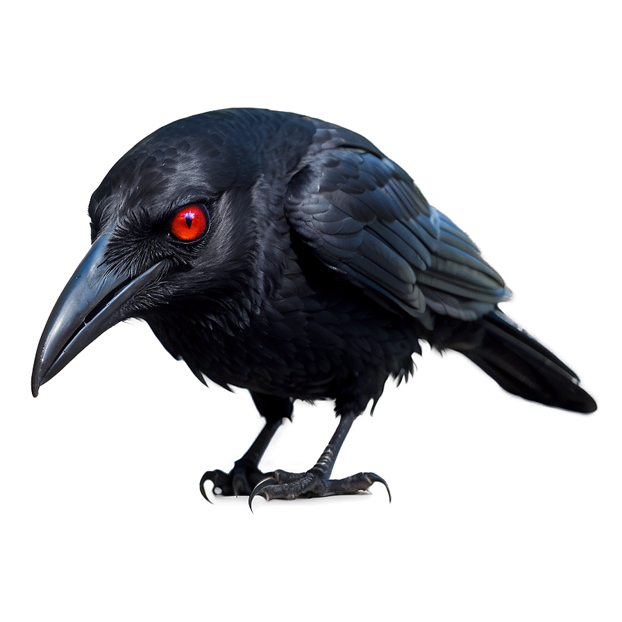 Raven With Red Eyes Png 05062024 PNG Image