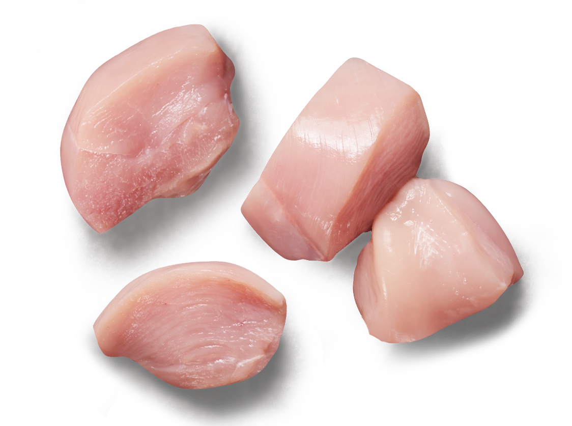 Raw Chicken Breast Pieces.png PNG Image