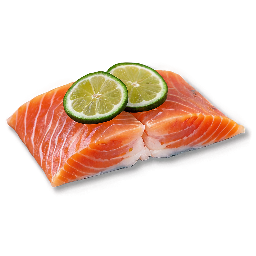 Raw Salmon Slice Png 8 PNG Image