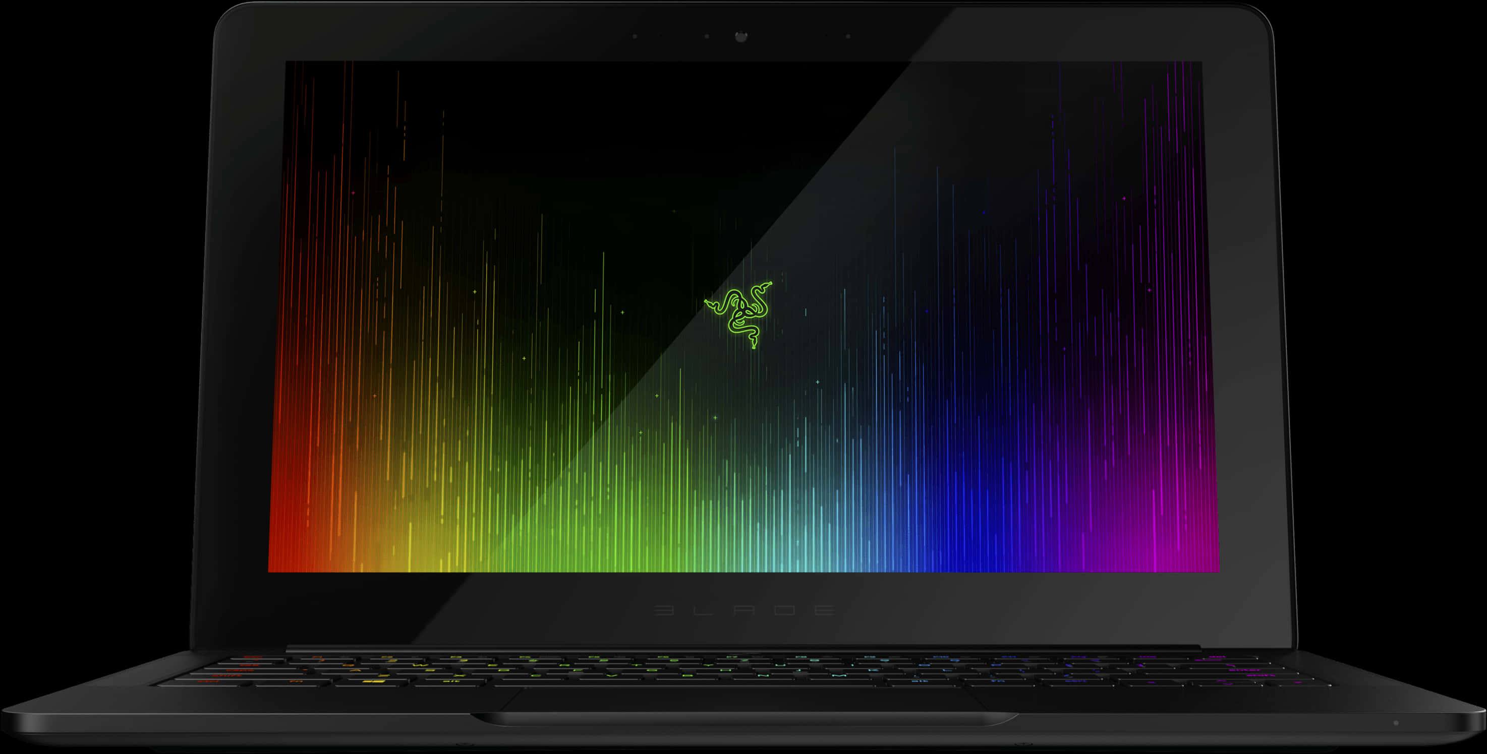 Razer Laptop Rainbow Spectrum PNG Image