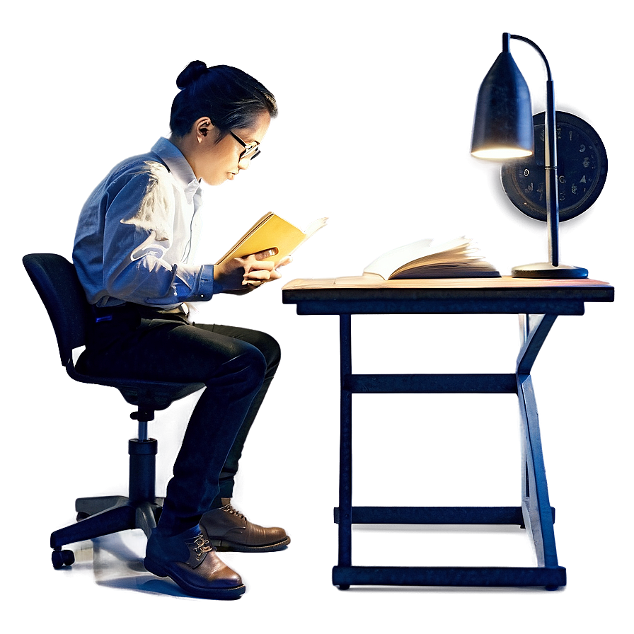 Reading Book At Desk Png 29 PNG Image