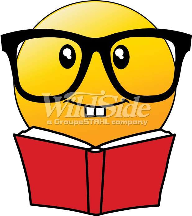 Reading Emojiwith Glasses PNG Image