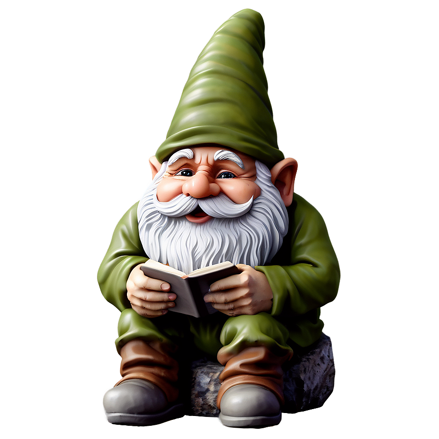 Reading Garden Gnome Png 72 PNG Image