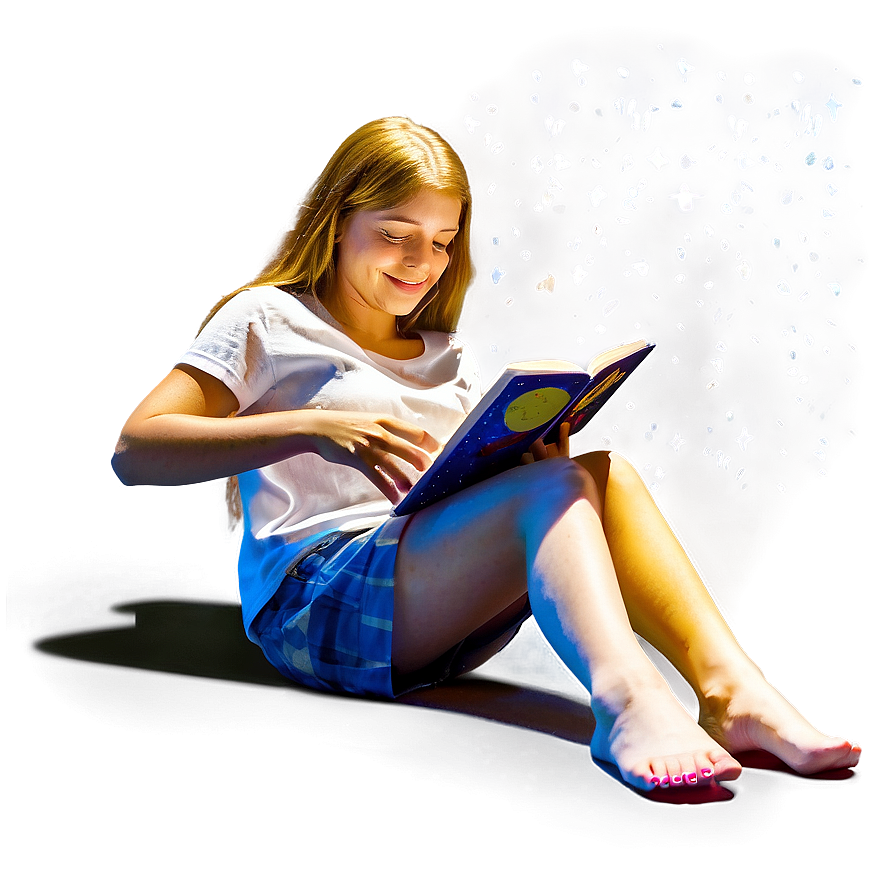 Reading Under The Stars Png 05212024 PNG Image