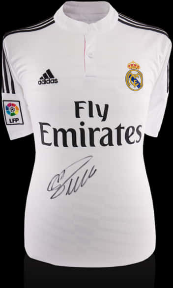 Real Madrid Adidas Jersey Signed PNG Image