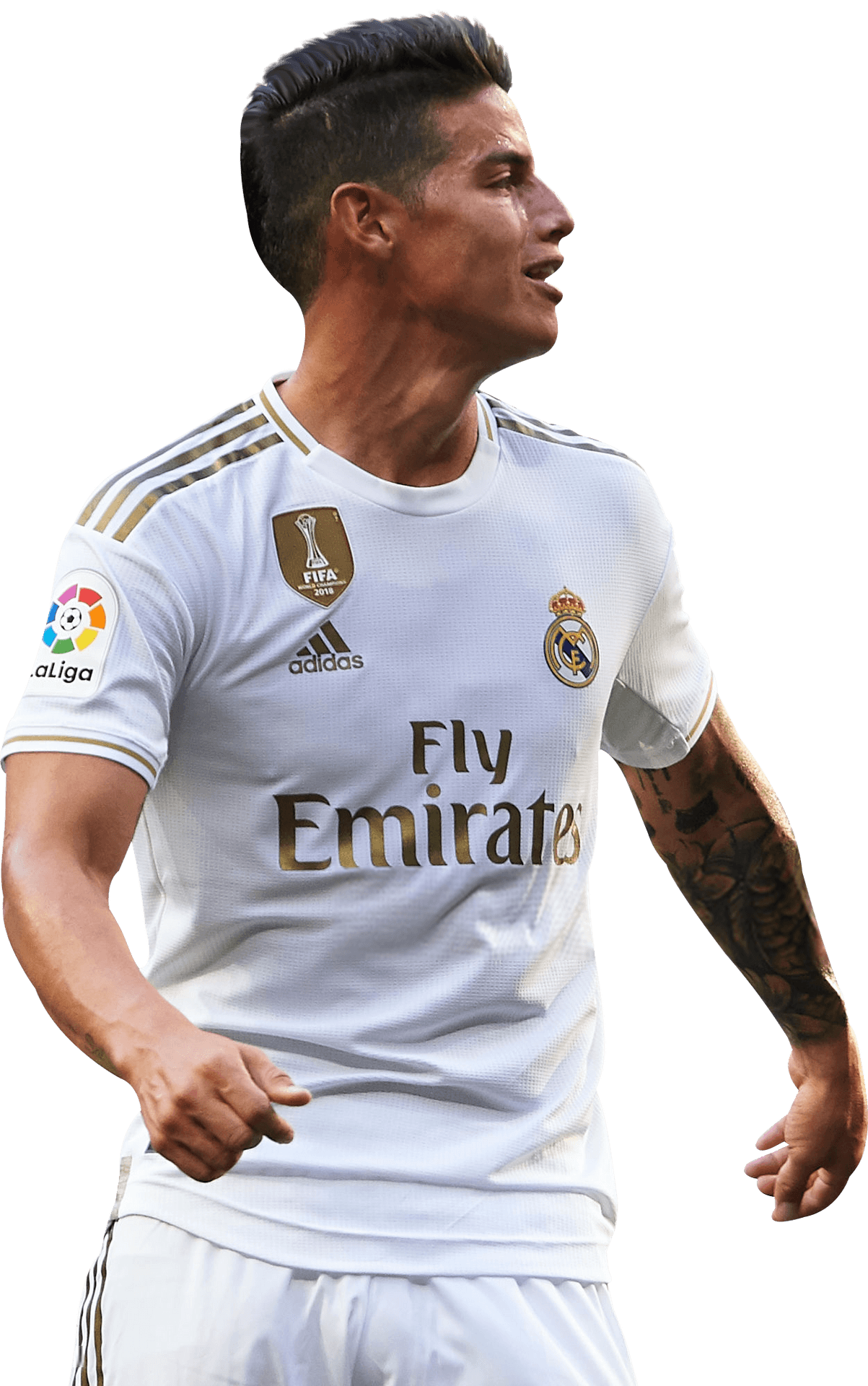 Real Madrid Playerin Action PNG Image