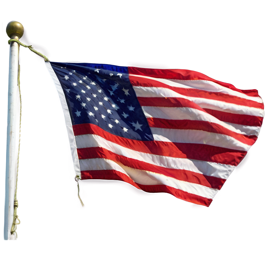 Realistic American Flag Png 10 PNG Image