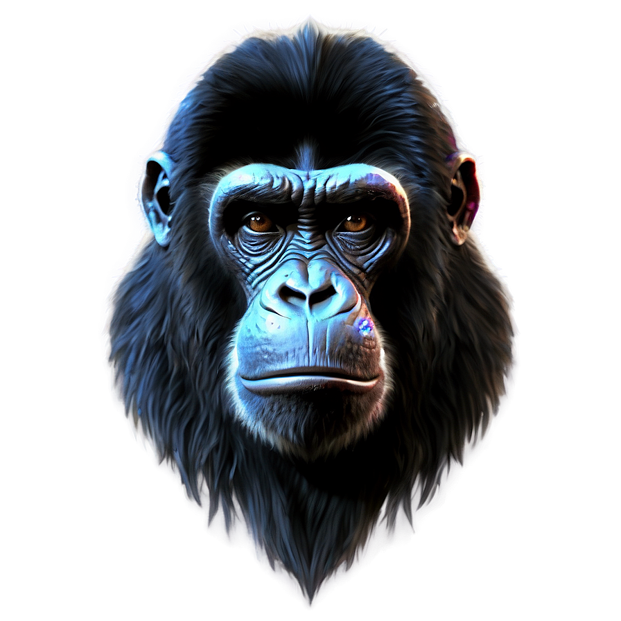 Realistic Ape Artwork Png 06262024 PNG Image