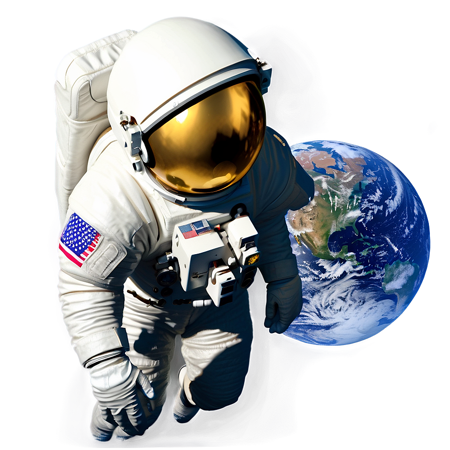 Realistic Astronaut Png Mps PNG Image