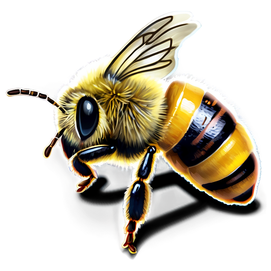 Realistic Bee Png 50 PNG Image