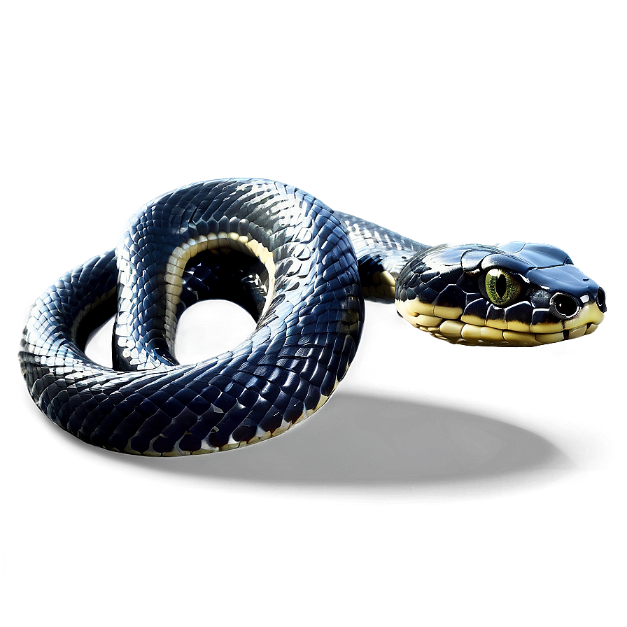 Realistic Black Snake Design Png Lkq PNG Image