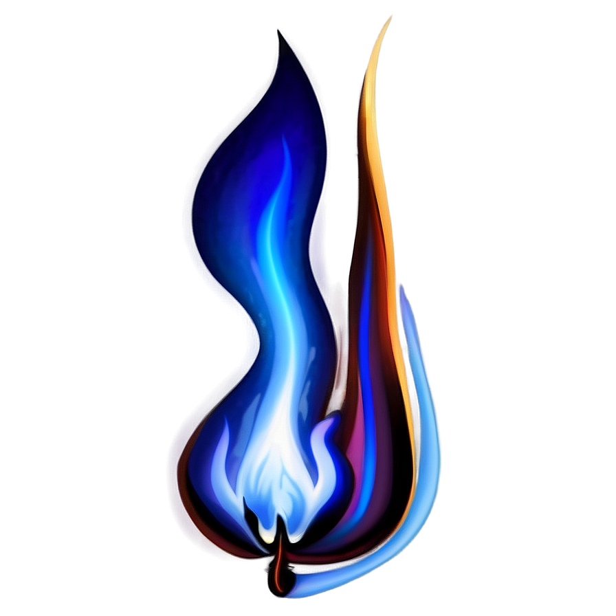 Realistic Blue Flames Png Kbk PNG Image