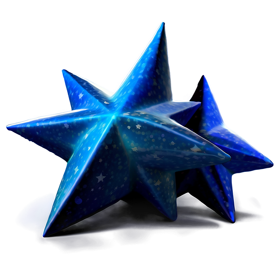 Realistic Blue Stars Png 84 PNG Image