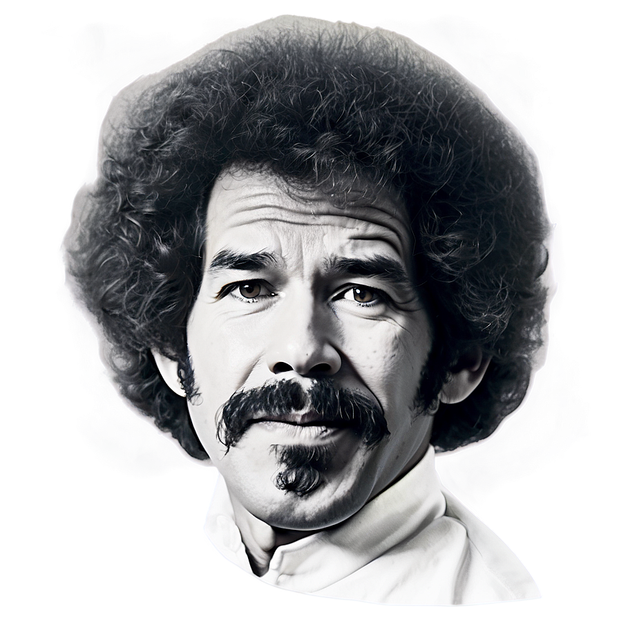 Realistic Bob Ross Hair Png 20 PNG Image